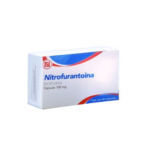 [7501563310399] Biofurin Nitrofurantoína. Cápsula Cada Cápsula contiene: Nitrofurantoína 100 mg Envase con 40 Cápsulas.