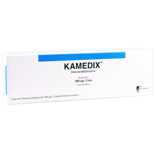 [781100163900] Kamedix Dexmedetomidina solución inyectable Cada frasco ámpula contiene:  clorhidrato de dexmedetomidina 200 µg  envase con 1 frasco ámpula