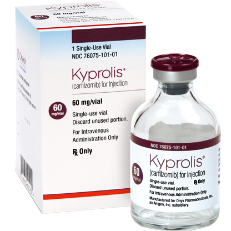 [8715131009601] Kyprolis Carfilzomib  Solución Inyectable. Cada frasco ámpula con polvo liofilizado contiene: Carfilzomib 60 mg Envase con frasco ámpula con polvo liofilizado