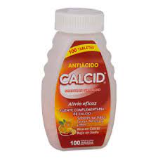 [7501124311100] Calcid  Carbonato de calcio 500 mg. 100 tab Excipiente, c.b.p. 1 tableta.
