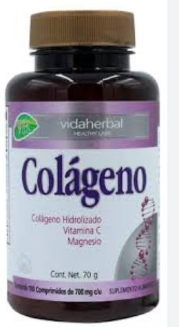 [7503181043147] Colageno c/100 COMPS. 700 MG. Cada comprimido contiene: Vitamina C (Ácido ascórbico) 15mg+Colágeno hidrolizado 0.3g+Magnesio.