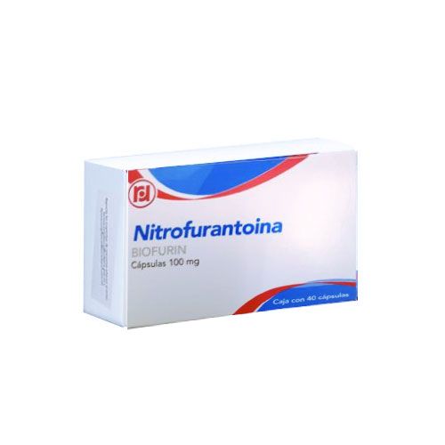 BIOFURIN c/40 CAPS. 100 MG. Nitrofurantoína (Caps/Tabs. Orales). NA