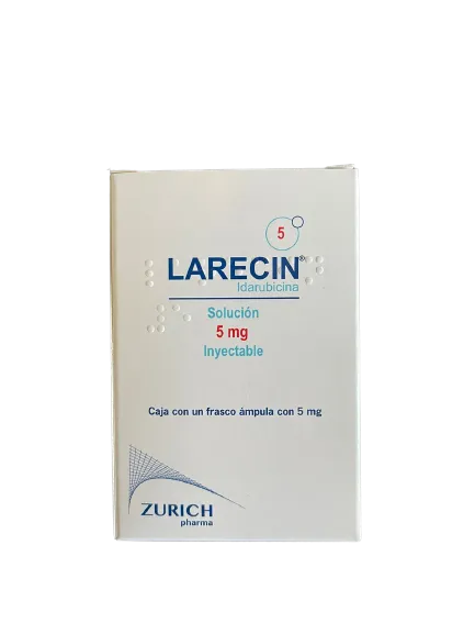 LARECIN Sol. Iny. c/1 FCO. AMP. 5 MG. Idarubicina NA