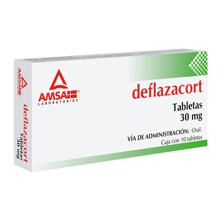 DEFLAZACORT 30MG C/10 TABLETAS AMSA COLLINS