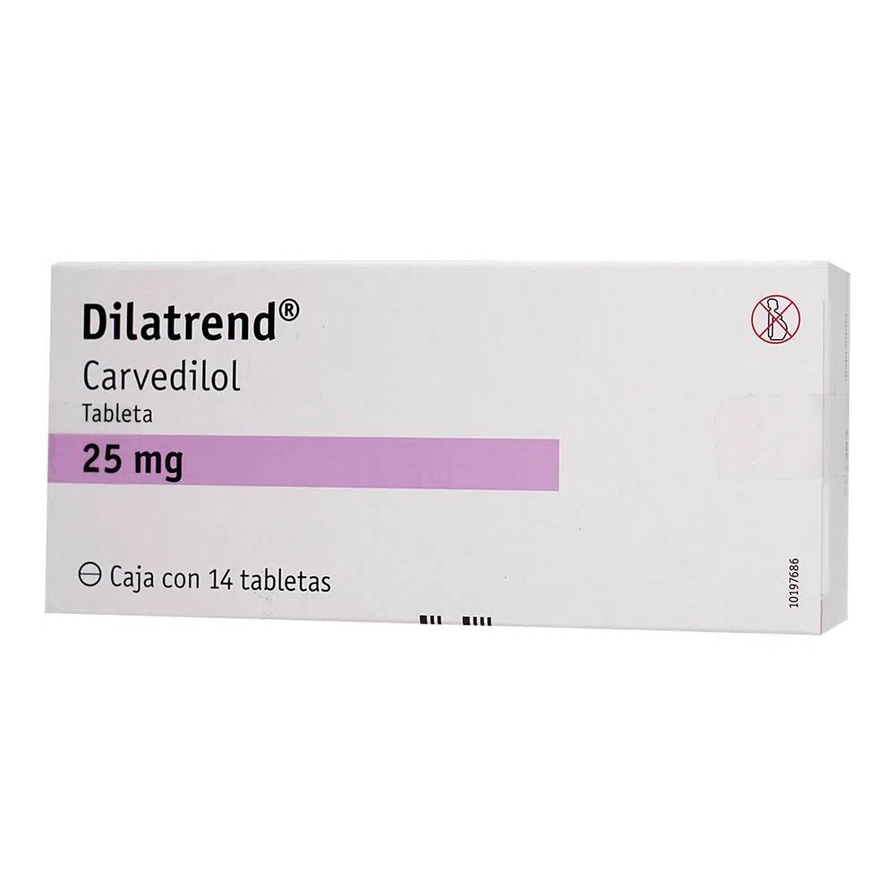 Dilatrend carvedilol 6.25 Mg 14 Tabletas ROCHE