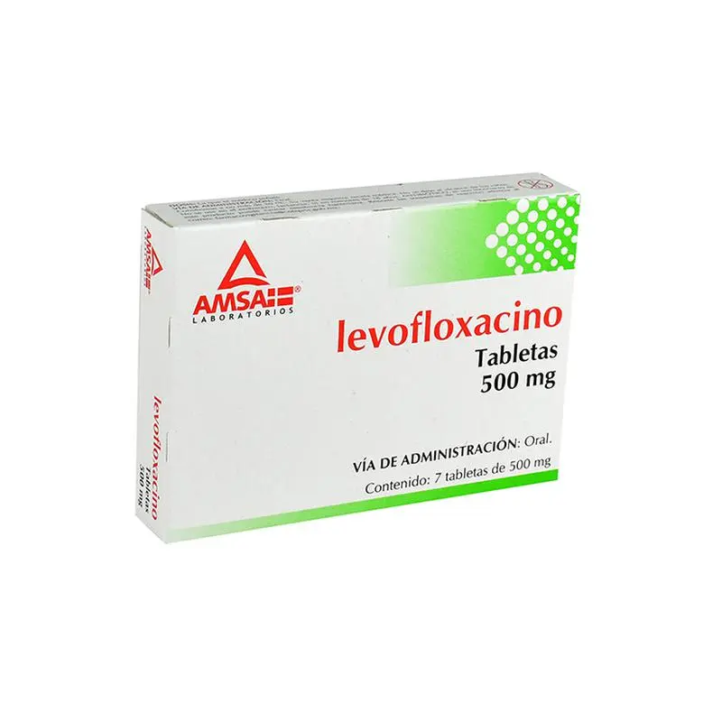 LEVOFLOXACINO (Amsa) c/7 TABS. 500 MG. Levofloxacino 500mg. (Tabs. Orales). NA