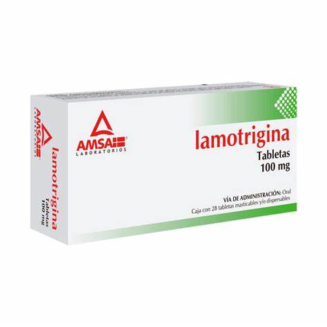 LAMOTRIGINA (Amsa) c/28 TABS. Mast/Dispble. 100 MG. Lamotrigina 100mg. 