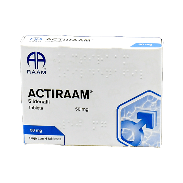 Actiraam Sildenafil  c/ 4 TABS. 50 MG. RAAM