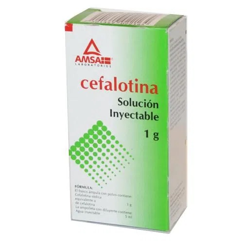 CEFOTAXIMA (Amsa) I.M. Sol. Iny. c/1 FCO. AMP. 1 G/4 ML. Cefotaxima 1g. (I.M.) NA