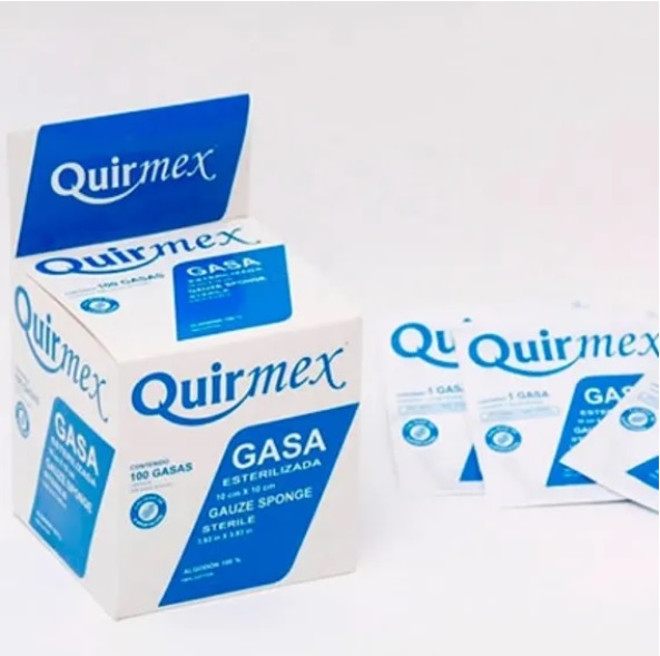 [7503003406075] Gasa Est Quirmex 10X10Cm C/100 QUIRMEX