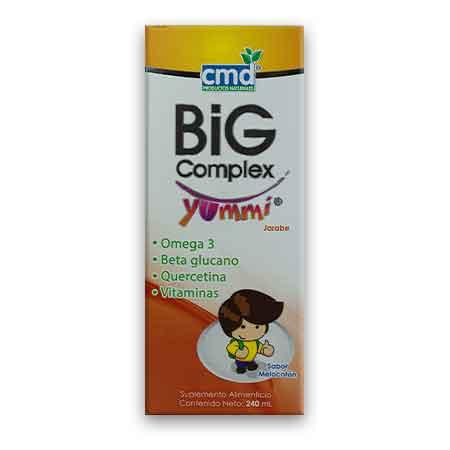OMEGA 3.BETAGLUCANO.QUERCETINA.VITAMINAS FRASCO 240ML (BIG COMPLEX YUMMI) COLLINS