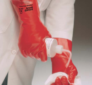 GUANTE DE PROTECCION CONTRA SUSTANCIAS QUIMICAS CLASE I TIPO B TALLA 8 M COLOR ROJO CUYAS ESPECIFICACIONES TECNICAS DEBEN CUMPLIR CON LA NMX-S-039-SCFI-2000