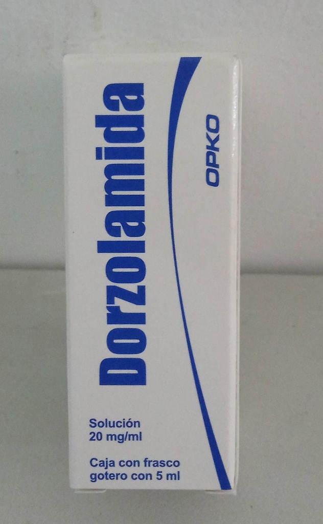 DORZOLAMIDA (Opko) SOL. OFT. Fco. Gotero 5 ML. 20 MG/1 ML. Dorzolamida NA