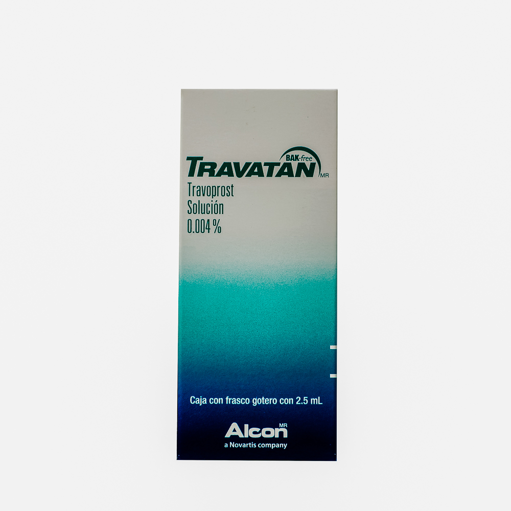 Travatan 2.5 Ml Gotas travoprost 40 mg, vehículo cbp 1 ml. ALCON