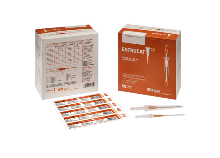 Catéter para venoclisis calibre 14g. Caja con 50 piezas ESIGAR