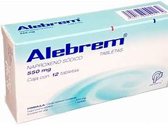 ALEBREM c/12 TABS. 550 MG. Naproxeno Sódico 550mg. (Tabs. Orales). NA