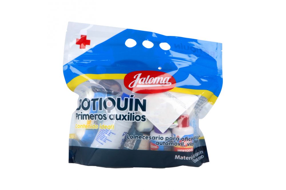 [759684351051] Botiquin Primeros Auxilios Contenido Ideal  c/22 Pzs. JALOMA