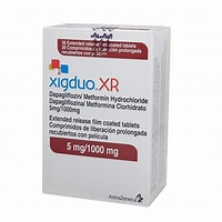 Xigduo Xr 5/1000 Mg Tabletas 28 Dapagliflozina propanodiol equivalente a 5.0 mg de dapagliflozina. Clorhidrato de metformina 1,000.0 mg. Excipiente, c.b.p. 1 tableta. AZTRA ZENECA