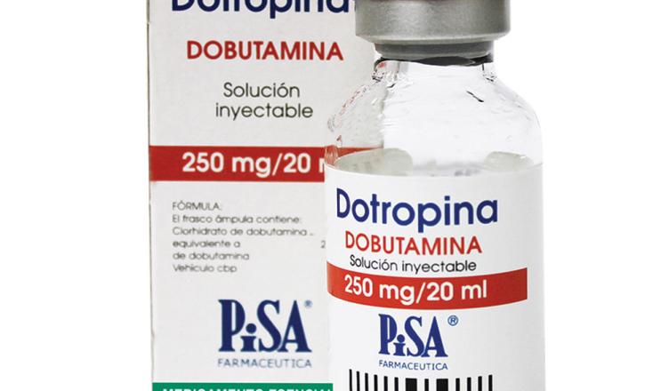 DOBUTAMINA (Pisa) Sol. Iny. c/1 FCO. AMP. 250 MG/20 ML. Dobutamina NA