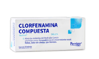 Clorfenamina Compuesta 10 Tabletas Genérico Perrigo
