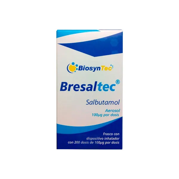 BRESALTEC AEROSOL p/INHALACIÓN Fco. c/200 Dosis 100 MCG. Salbutamol (Aerosol p/Inhalación Bucal).