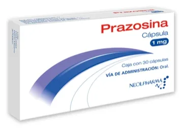 PRAZOSINA CAPSULA O COMPRIMIDO CADA CAPSULA O COMPRIMIDO CONTIENE: CLORHIDRATO DE PRAZOSINA EQUIVALENTE A 1 MG DE PRAZOSINA. ENVASE CON 30 CAPSULAS O   COMPRIMIDOS