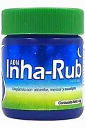 INHA-RUB UNGÜENTO Tarro c/40 G. Mezcla de plantas para la congestión nasal, tos y dolores musculares (Ungüento topico).