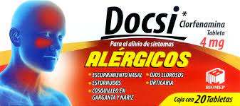 DOCSI c/20 TABS. 4 MG. Clorfenamina (Tabs. Orales) NA