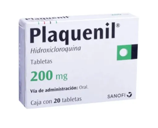 [7501328979564] Hidroxicloroquina TABLETA Cada tableta contiene: Sulfato de hidroxicloroquina 200 mg. Caja de cartón con 20 tabletas en envase de burbuja.