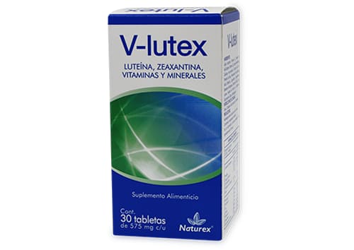 V-LUTEX c/30 TABS. 575 MG. Vitaminas y Minerales para la salud Visual. NA