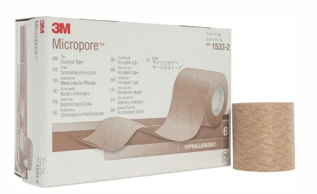CINTA MICROPORE PIEL 5 CM( 2") C/6 