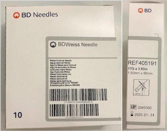 AGUJA TOUHY C/ALETA 17G X 3 1/2 DESECHABLE BD