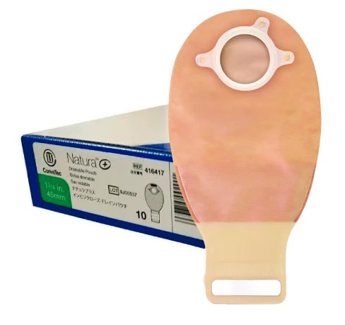 BOLSA DE COLOSTOMIA DRENABLE 45 MM OPACA CON ARO CONVATEC