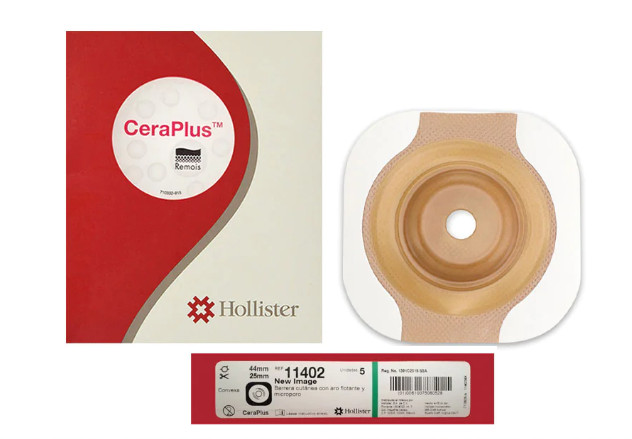 BOLSA P/COLOSTOMIA CON PLACA CONVEXA 44MM CER