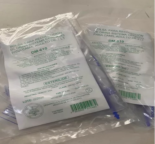BOLSA PARA RECOLECCION DE ORINA SISTISTEMA CERRADO 2L DIP-MAC
