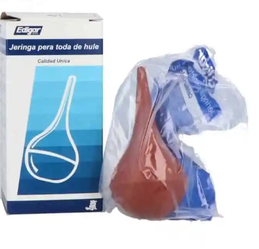 JERINGA PERA DE HULE PARA FLEMAS NO. 6 EDIGAR