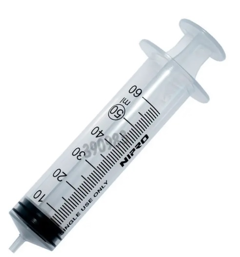 JERINGA DESECHABLE 50 ML SIN AGUJA CAJA CON 30 PIEZAS NIPRO