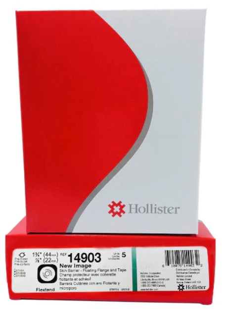 BARRERA CUTANEA CONVEXA PRECORTADA FLEX.H(22MM) 44 MM C/ HOLLISTER