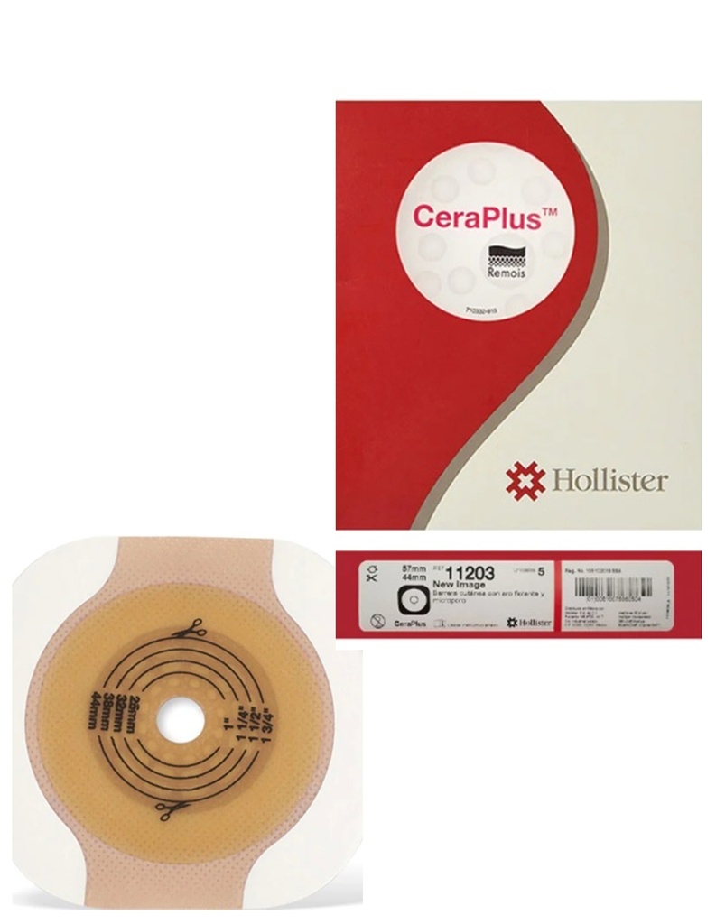 PLACA PLANA RECORTABLE 57MM C/5 CERAPLUS