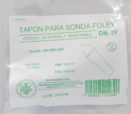 TAPON PARA SONDA FOLEY DIP-MAC