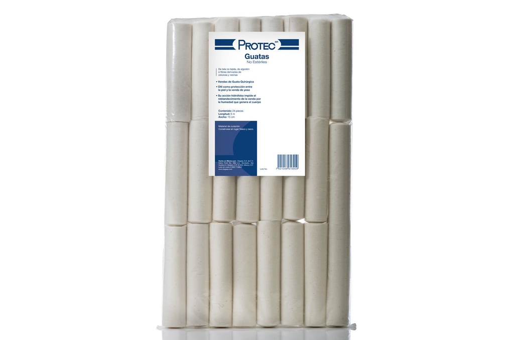 VENDA HUATA QUIRURGICA 15CM X 5M PAQUETE CON 24 PROTEC