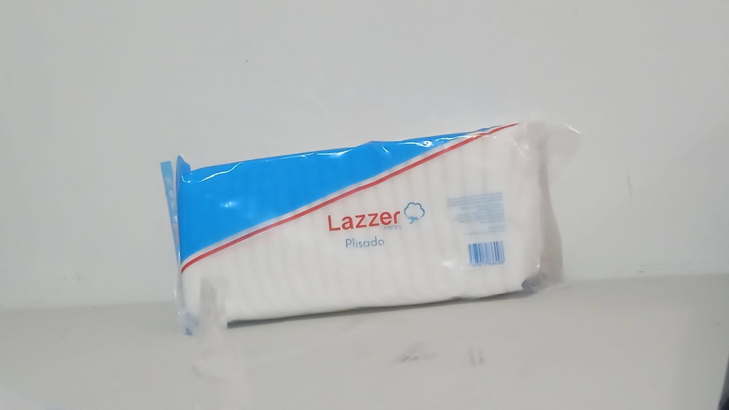 ALGODÓN ABSORBENTE PLISADO (Lazzer Care) Bolsa c/100 G. Algodón absorbente 100g. NA