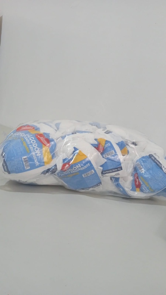 Algodon Absorbente Sobre 3g Paquete c/100 JALOMA