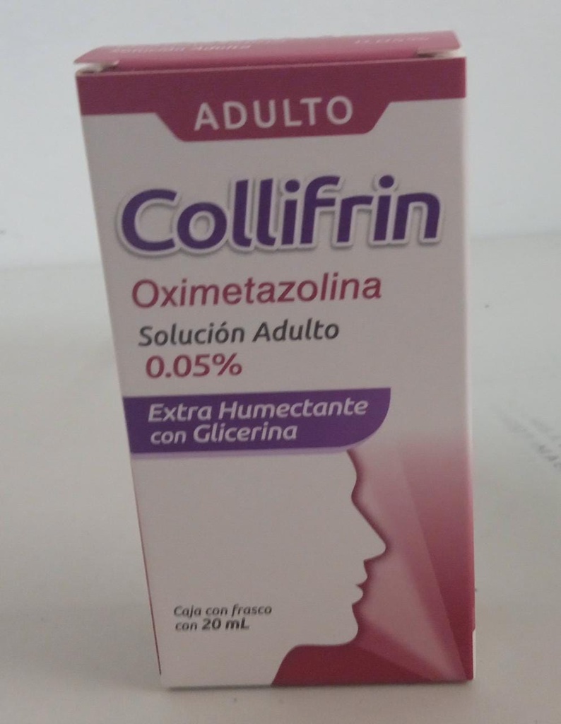 COLLIFRIN SOL. NASAL Adulto 0.05% Fco. 20 ML. Oximetazolina (Sol. Nasal) ADULTO. NA