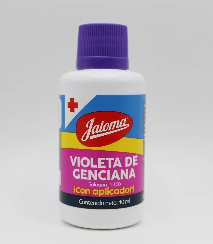 [759684317071] VIOLETA DE GENCIANA (Jaloma) SOL. c/Aplicador Fco. 40 ML. Antiséptico a base de Violeta de genciana (Solución). 