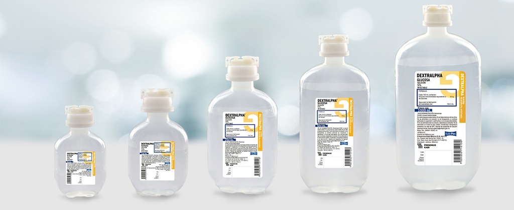 Kabidecs Glucosa Solución Inyectable al 50 % Cada 100 ml contienen: Glucosa anhidra o glucosa 50 g Agua Inyectable 100 ml o Glucosa monohidratada equivalente a 50 g de glucosa Envase con 250 ml. Contiene: Glucosa 125g FRESENIUS