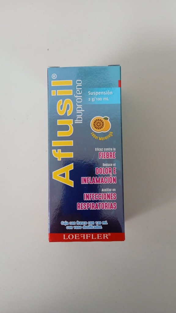 AFLUSIL SUSP. Fco. 120 ML. 2 G/100 ML. Ibuprofeno 100mg. (Susp. Oral). NA