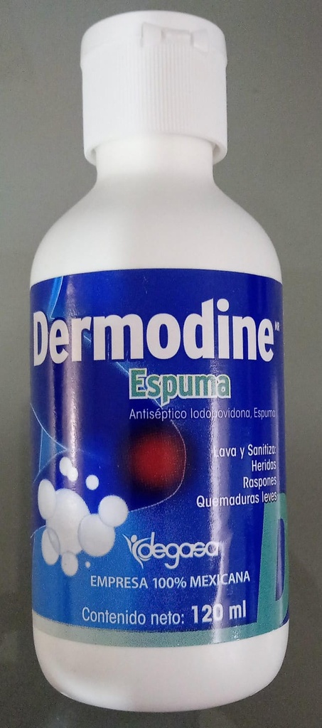 Iodopovidona espuma,Solución antiséptica, 120 ml.