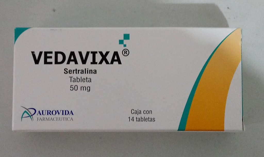 VEDAVIXA c/14 TABS.  50 MG. Sertralina  50mg. NA