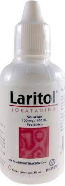 LARITOL SOL. PEDIÁTRICO Fco. Gotero 30 ML. 100 MG/100 ML. Loratadina (Sol. Oral Pediátrica) NA